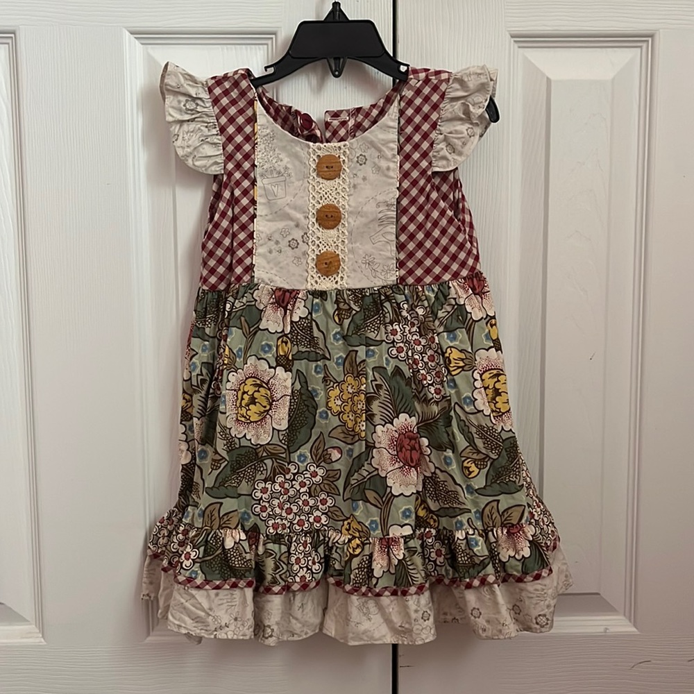 RicRac and Ruffles dress size 4t EUC